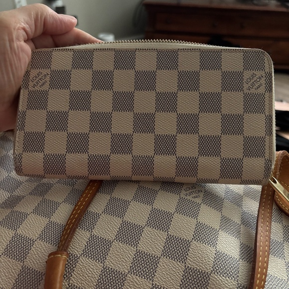 👜 Louis Vuitton Damier Azur Neverfull MM Set 🤍 - Picture 11 of 15
